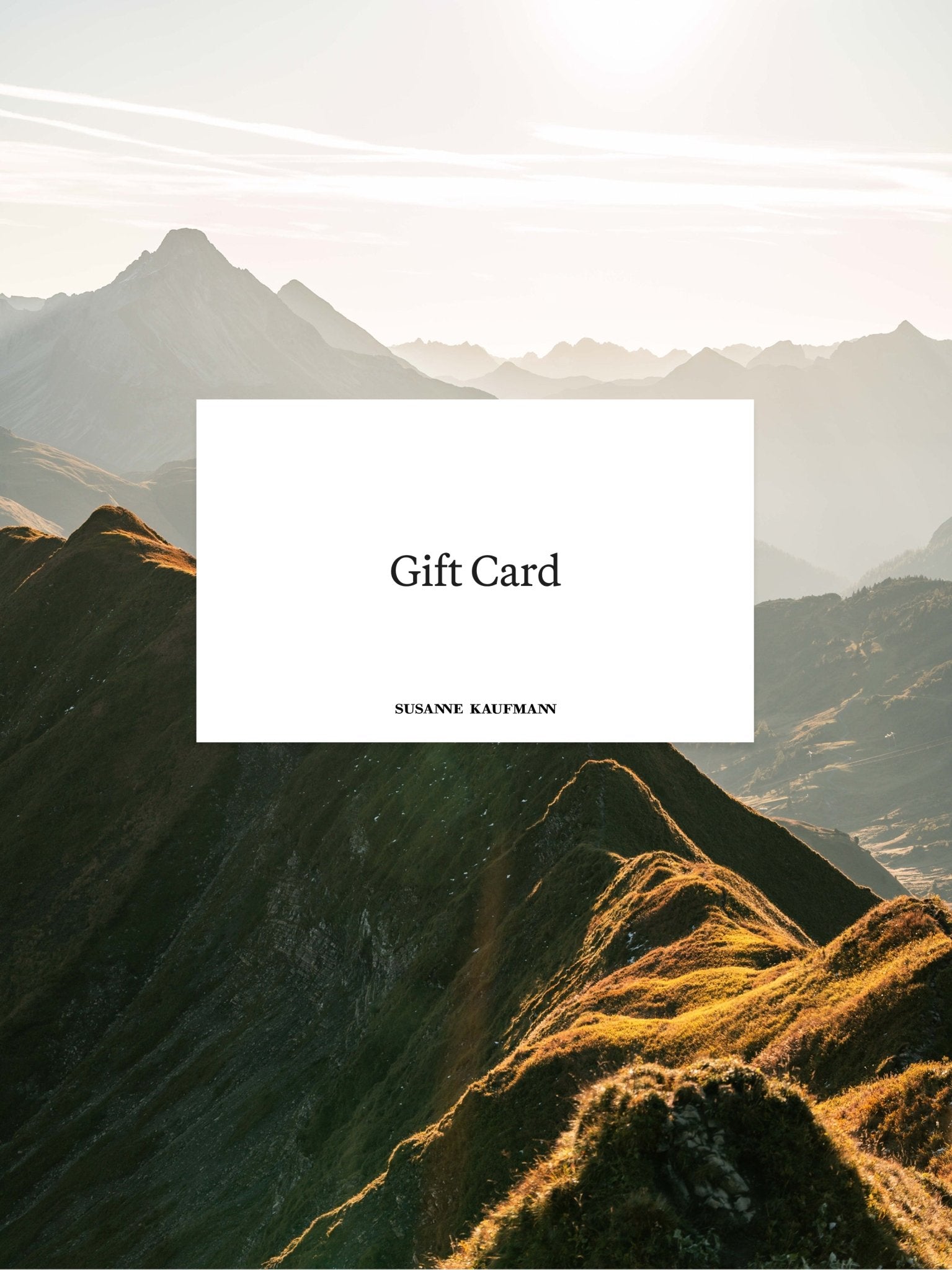 Digital Gift Card - Susanne Kaufmann EN